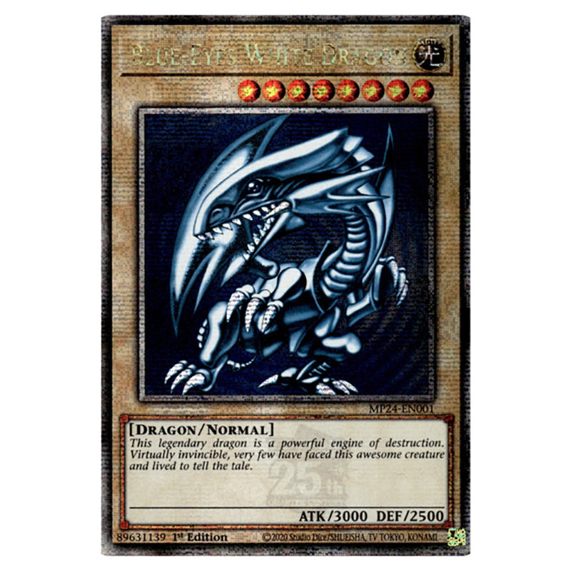 Yu-Gi-Oh! - Dueling Mirrors - Blue-Eyes White Dragon (Quarter Century Secret Rare) MP24-EN001 Yu-Gi-Oh! - Dueling Mirrors - Blue-Eyes White Dragon (Quarter Century Secret Rare) MP24-EN001