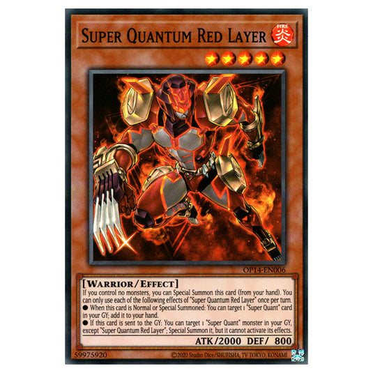 Yu-Gi-Oh! - OTS Tournament Pack 14 - Super Quantum Red Layer (Super Rare) OP14-EN006