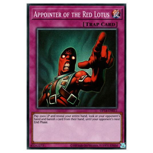 Yu-Gi-Oh! - OTS Tournament Pack 14 - Appointer of the Red Lotus (Super Rare) OP14-EN011