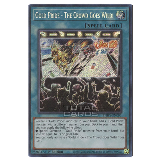 Yu-Gi-Oh! - Photon Hypernova - Gold Pride - The Crowd Goes Wild! (Secret Rare) PHHY-EN091