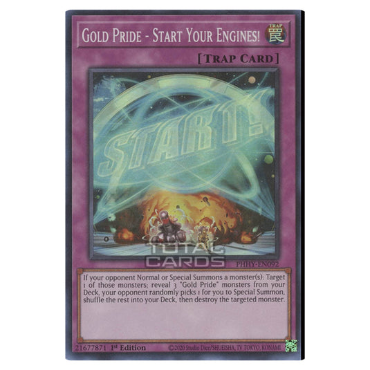 Yu-Gi-Oh! - Photon Hypernova - Gold Pride - Start Your Engines! (Super Rare) PHHY-EN092