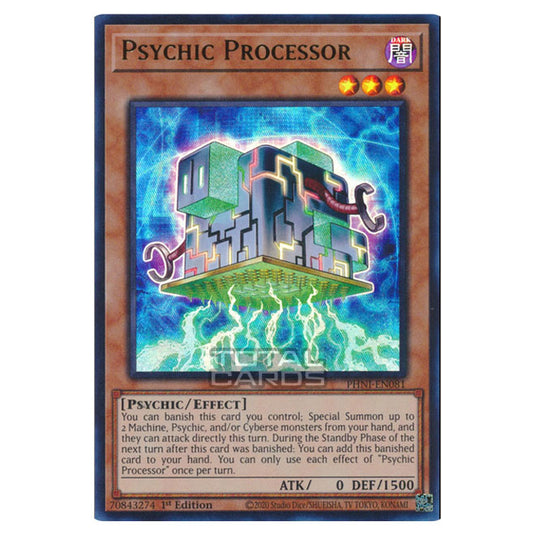 Yu-Gi-Oh! - Phantom Nightmare - Psychic Processor (Quarter Century Secret Rare) PHNI-EN081a