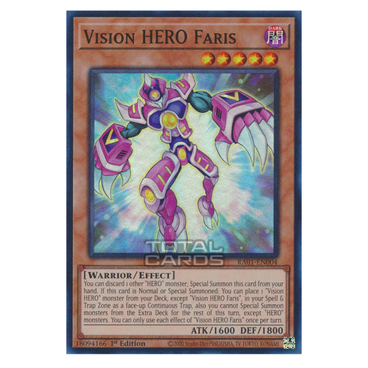 Yu-Gi-Oh! - 25th Anniversary Rarity Collection - Vision HERO Faris (Super Rare) RA01-EN004-SR