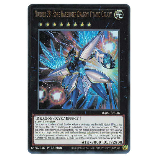 Yu-Gi-Oh! - 25th Anniversary Rarity Collection II - Number 38: Hope Harbinger Dragon Titanic Galaxy (Ultra Rare) RA02-EN036