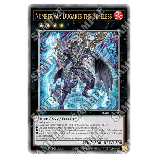 Number 60: Dugares the Timeless RA02-EN037 card from the Yu-Gi-Oh! set 25th Anniversary Rarity Collection II
