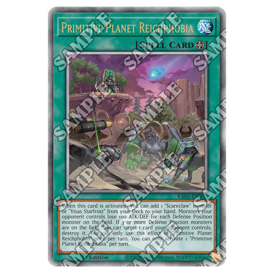Primitive Planet Reichphobia RA02-EN067 card from the Yu-Gi-Oh! set 25th Anniversary Rarity Collection II