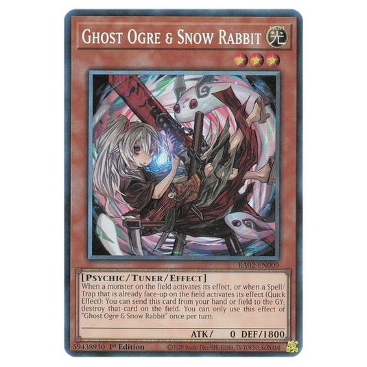 Ghost Ogre & Snow Rabbit (Alternate Art) RA02-EN009 card from the Yu-Gi-Oh! set 25th Anniversary Rarity Collection II