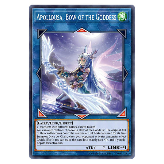 Apollousa, Bow of the Goddess (Alternate Art) RA02-EN040 card from the Yu-Gi-Oh! set 25th Anniversary Rarity Collection II