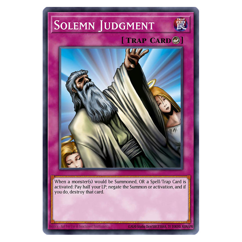 solemn judgement yugioh card Warning Judgment of the Pharaoh Age Range Solemn Judgment - Rarity Collection