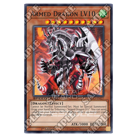 Yu-Gi-Oh! - Speed Duel GX: Duelists of Shadows - Armed Dragon LV10 (Secret Rare) SGX3-ENI27a