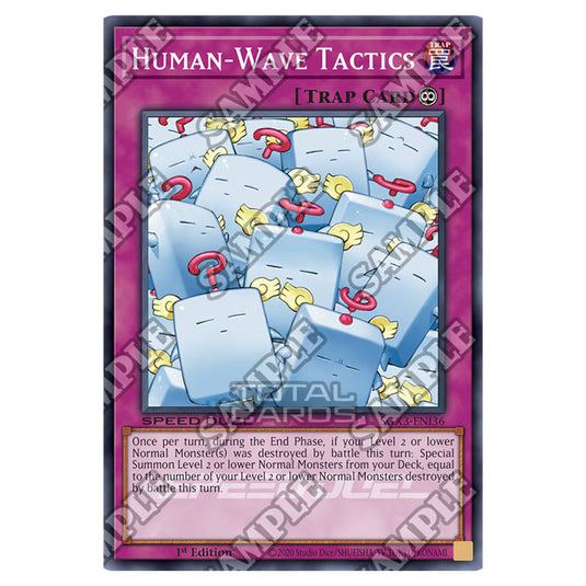 Yu-Gi-Oh! - Speed Duel GX: Duelists of Shadows - Human-Wave Tactics (Common) SGX3-ENI36