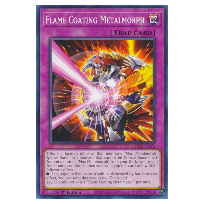 Yu-Gi-Oh! - Supreme Darkness - Flame Coating Metalmorph (Common) SUDA- Yu-Gi-Oh! - Supreme Darkness - Flame Coating Metalmorph (Common) SUDA-