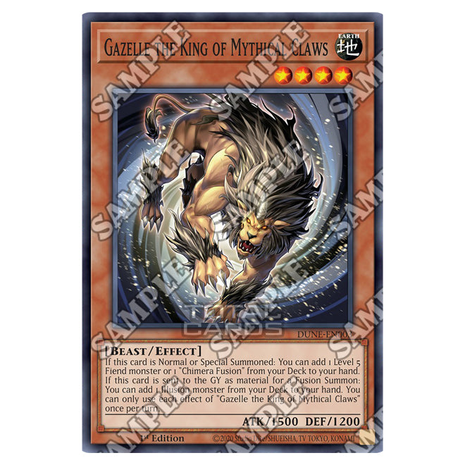 yugioh gazelle deck New Illusion! Duelist nexus revealed! Source:Official Yu-Gi-Oh! TRADING CARD GAME https://t.co/7M2RYHq9C4 # #TCG #YuGiOh #MasterDuel Beast Level 4 ATK/1500 DEF/1200 This monster moves so fast that it looks like an illusion to mortal eyes. Yu-Gi-Oh! Power of Chaos Joey