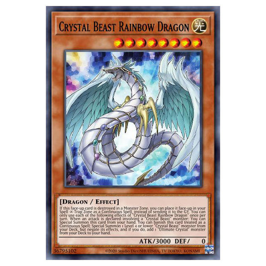 Yu-Gi-Oh! - Structure Deck - Legend of the Crystal Beasts - Crystal Beast Rainbow Dragon (Ultra Rare) SDCB-EN044