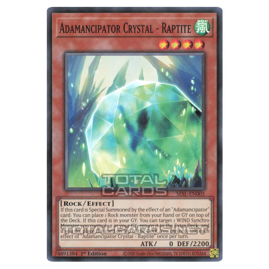 Yu-Gi-Oh! - Secret Slayers - Adamancipator Crystal - Raptite (Super Rare) SESL-EN005