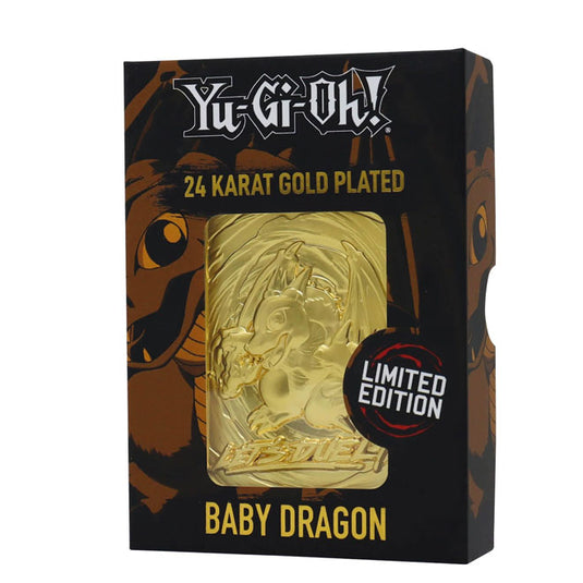 Yu-Gi-Oh! Limited Edition 24K Gold Plated Collectible - Baby Dragon
