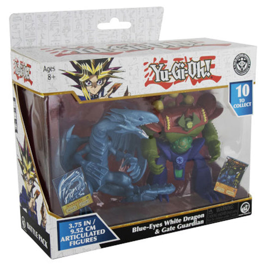 Yu-Gi-Oh! - 3.75 Inch 2-Figure Battle Pack - Blue-Eyes White Dragon & Gate Guardian