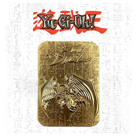 Yu-Gi-Oh! Limited Edition 24K Gold Metal God Card Winged Dragon of Ra