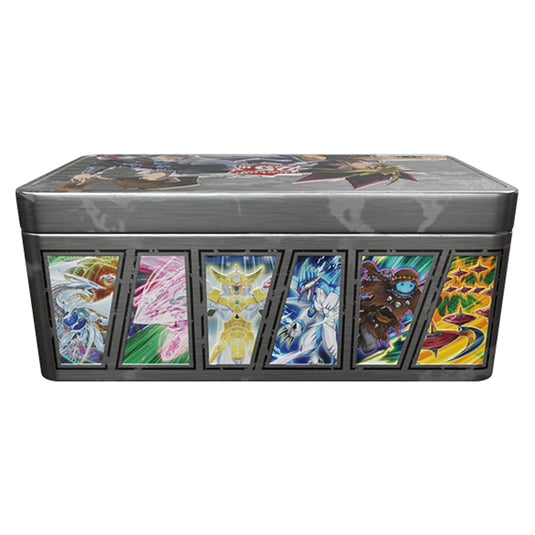 yugioh dueling mirrors 25th anniversary mega tin front