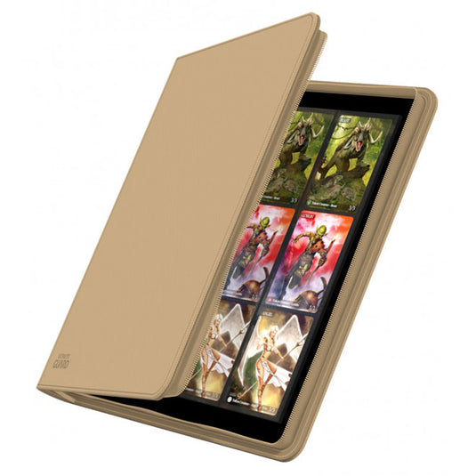 Ultimate Guard - QUADROW Zipfolio 480 - 24-Pocket XenoSkin - Sand