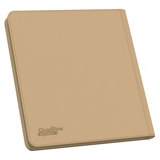 Ultimate Guard - QUADROW Zipfolio 480 - 24-Pocket XenoSkin - Sand