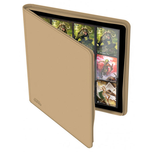 Ultimate Guard - QUADROW Zipfolio 480 - 24-Pocket XenoSkin - Sand