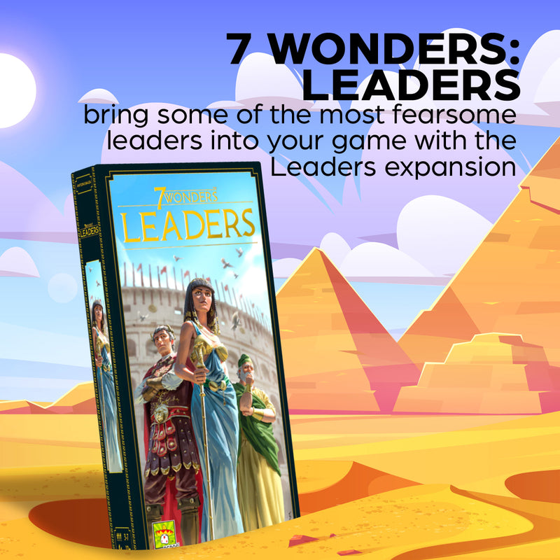 Introduce Leaders in this expansion for 7 Wonders!