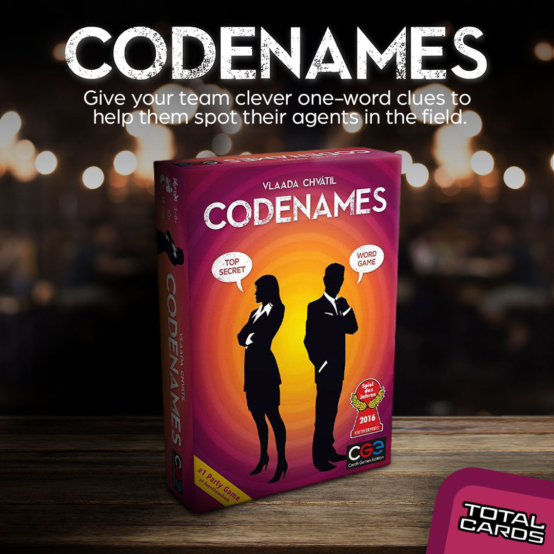 Work to crack the secret code in Codenames!