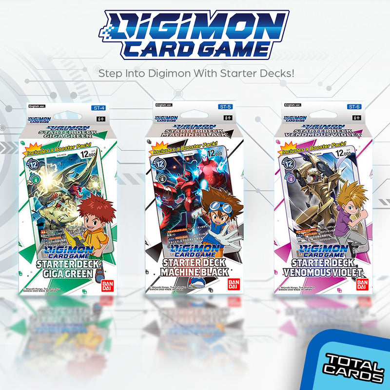 Dive into the digital world with Digimon starter decks! Dive into the digital world with Digimon starter decks!