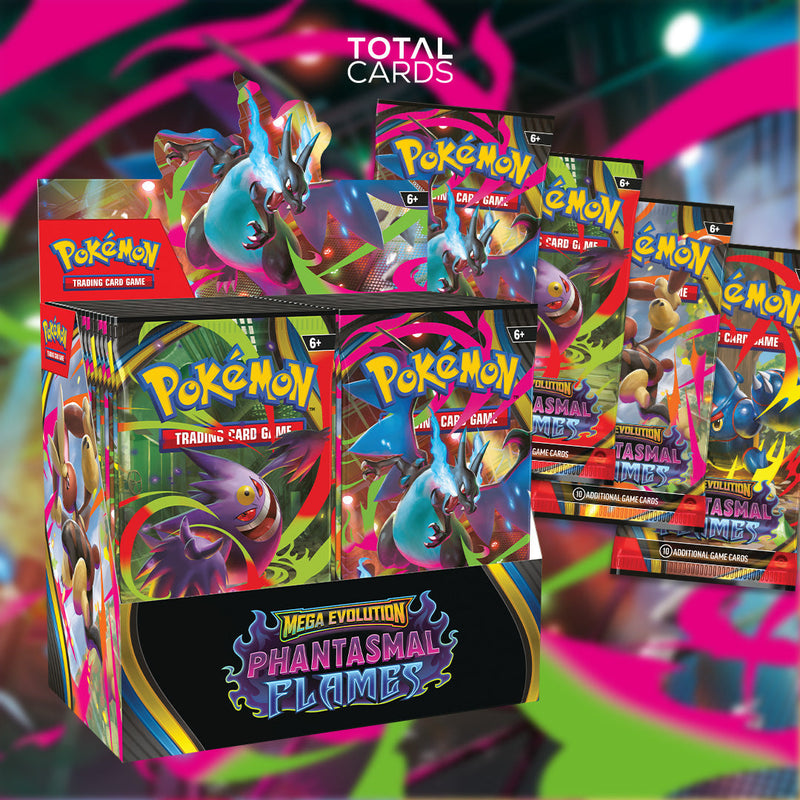 Pokémon TCG: Mega Evolution - Phantasmal Flames Expansion Revealed (Booster Packs, Elite Trainer Box, Blisters & More)
