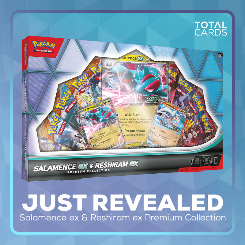 Pokemon reveals Salamence ex & Reshiram ex Premium Collection!