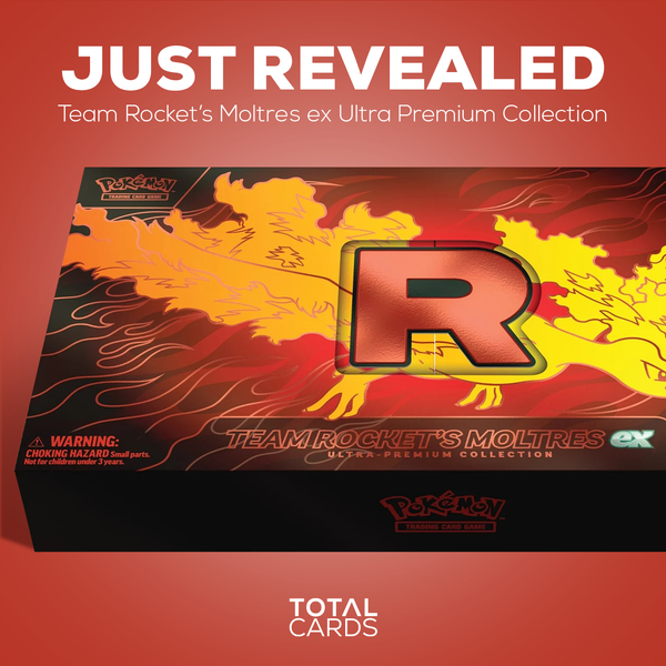 Team Rocket's Moltres ex Ultra Premium Collection releasing in November!