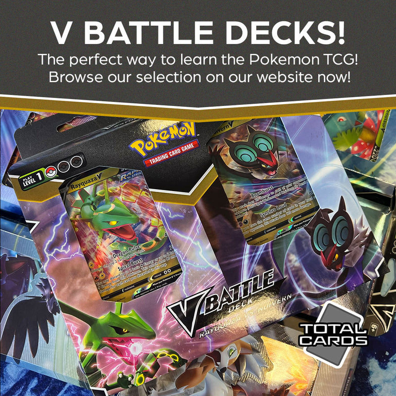 Start your Pokemon journey with  V Battle Decks!