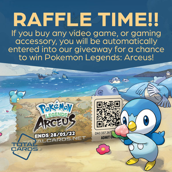 Enter our awesome Pokemon Legends - Arceus Raffle!