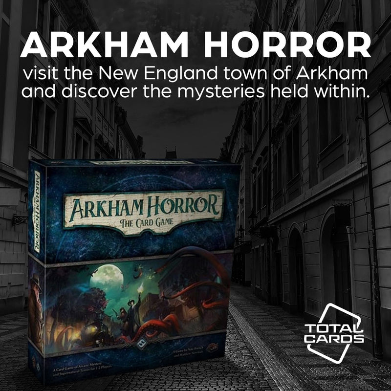 Delve into the mythos with the Arkham Horror card game!