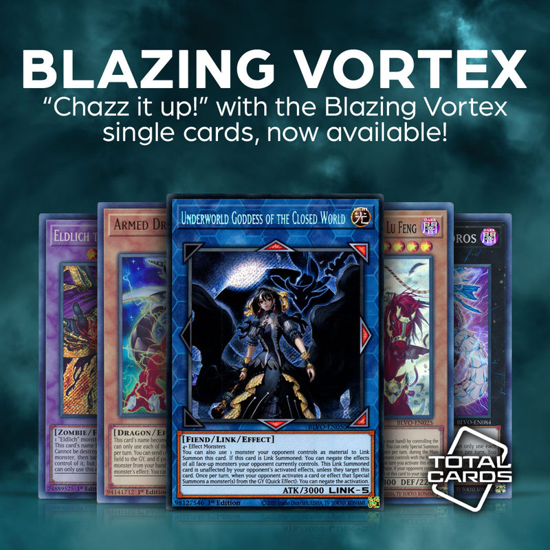Single cards now available for Yu-Gi-Oh! Blazing Vortex!