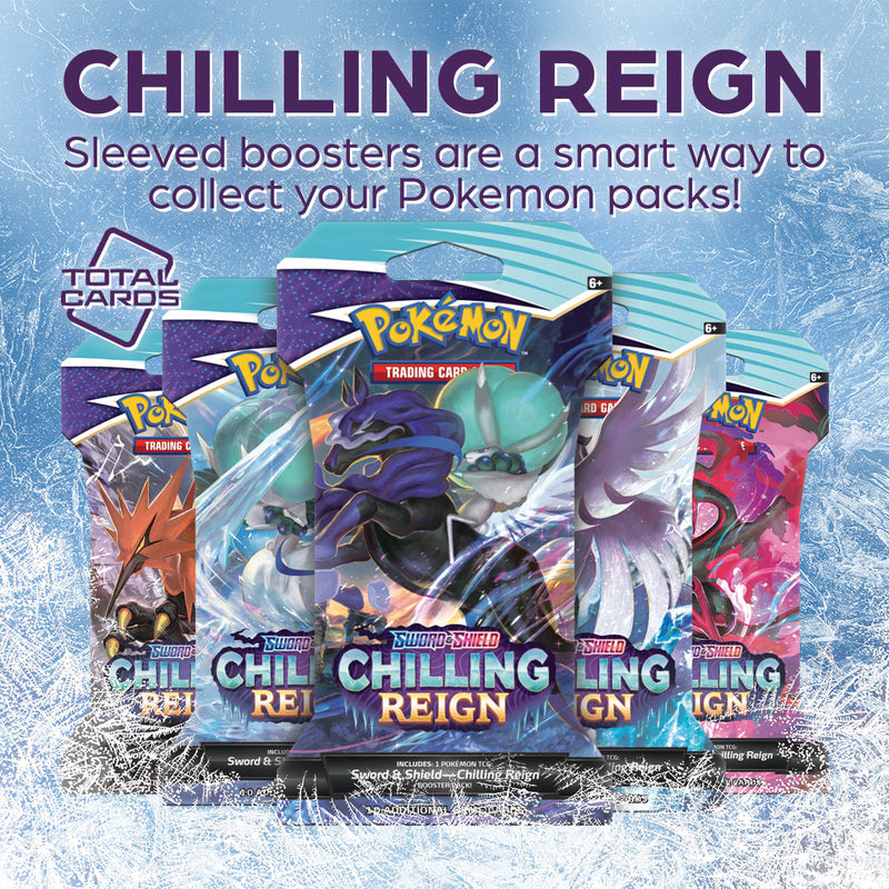 Journey to the Crown Tundra with Chilling Reign sleeved boosters!