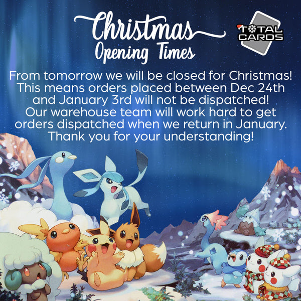 Christmas Opening And Delivery Times 2021!