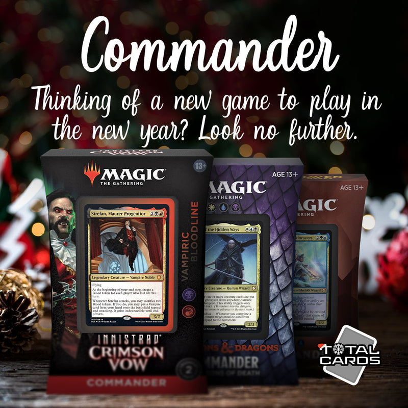 Battle for supremacy with pre-con Commander Decks!