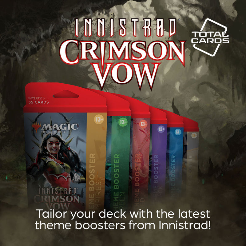Step into the night with Crimson Vow Theme Boosters!