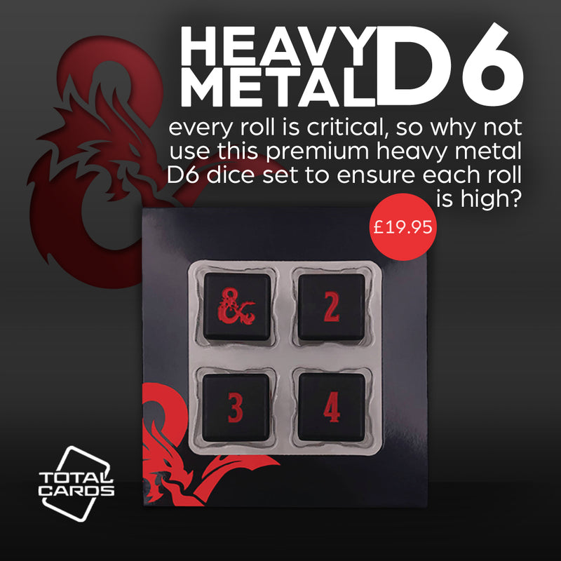 Roll all 18s with these Heavy Metal D6 Dice!