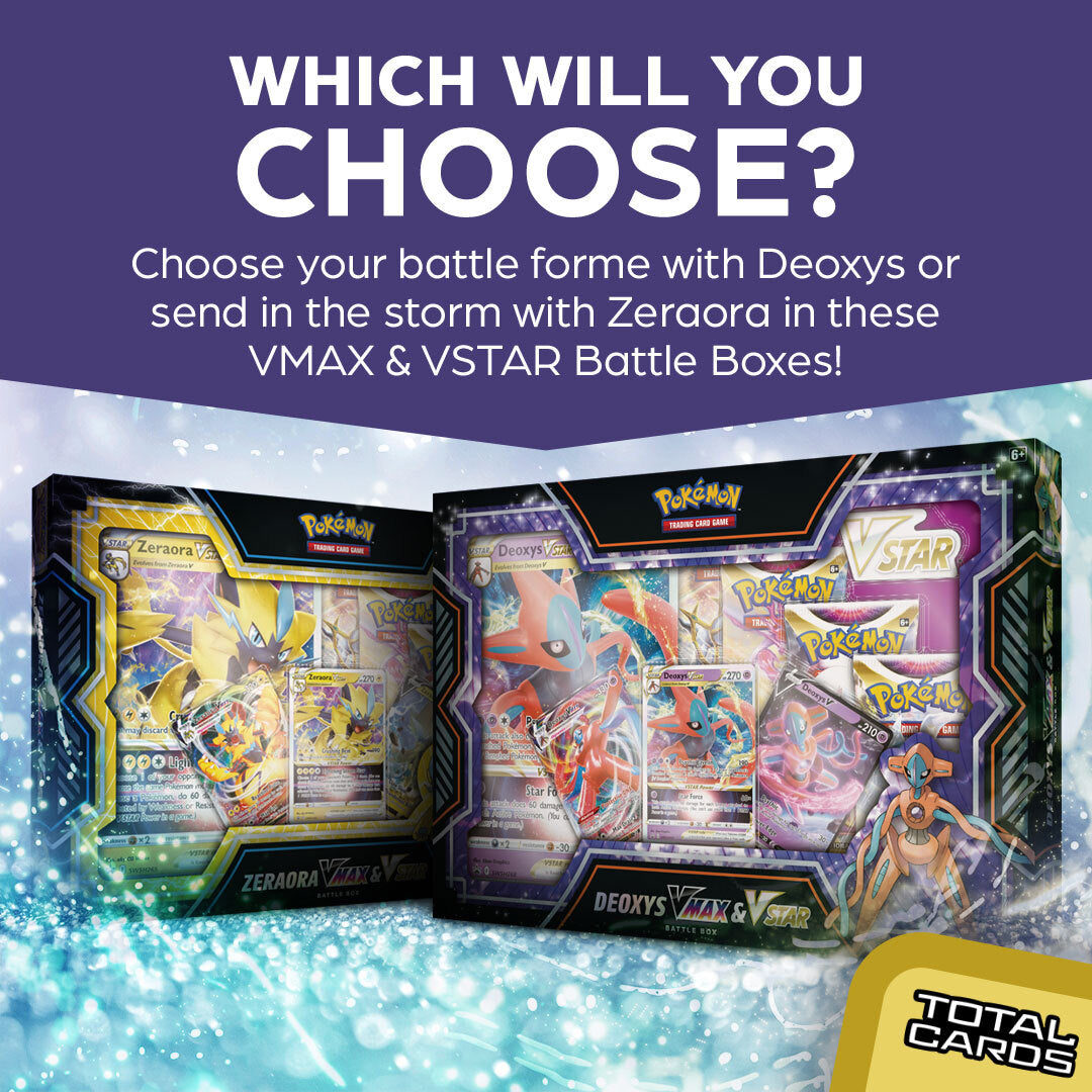 Zeraora Rought Battle Deoxys and Zeraora Battle Boxes available to pre-order!
