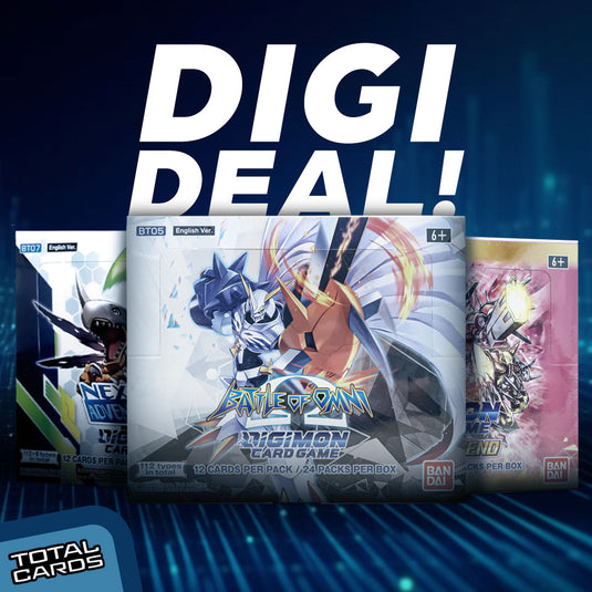 Get your hands on some epic Digimon pre-release packs!