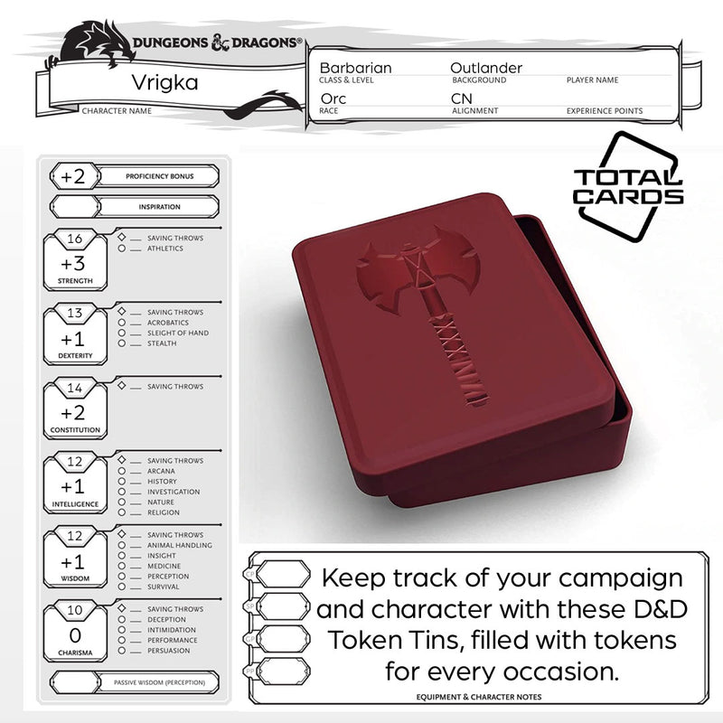 Track your character with Dungeons & Dragons Token Sets!