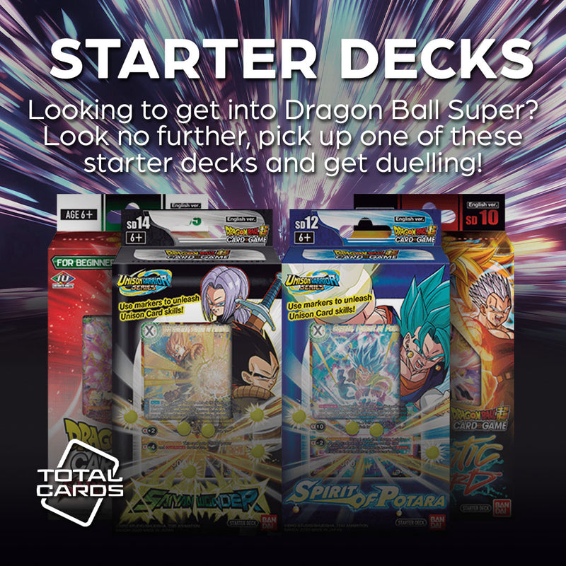 Enter the game of Dragon Ball Super with these awesome starter decks!