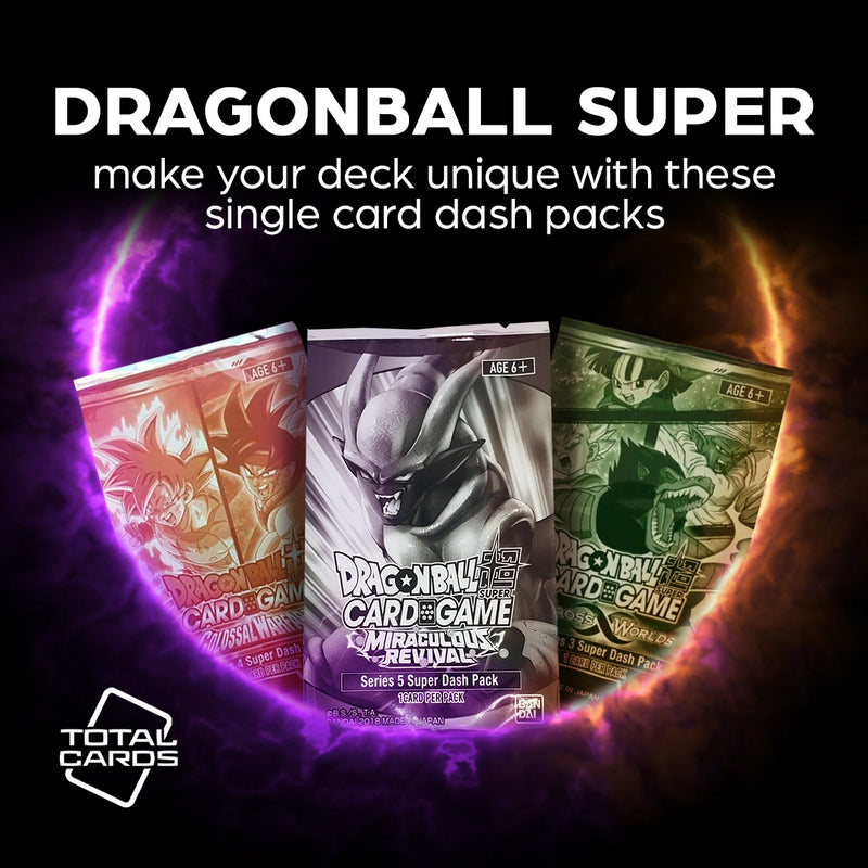 Upgrade your deck with Dragon Ball Dash Packs!