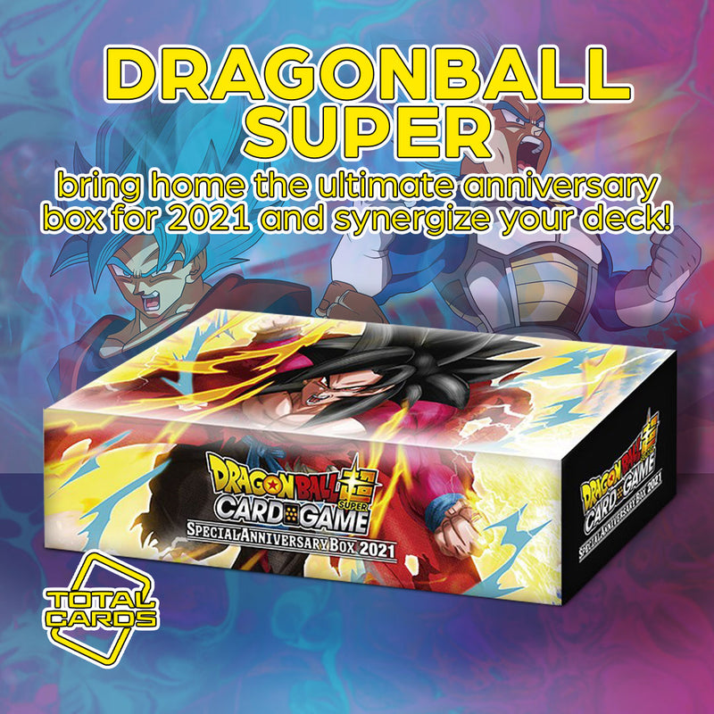 Become all powerful with the Dragon Ball Super Special Anniversary Box 2021!