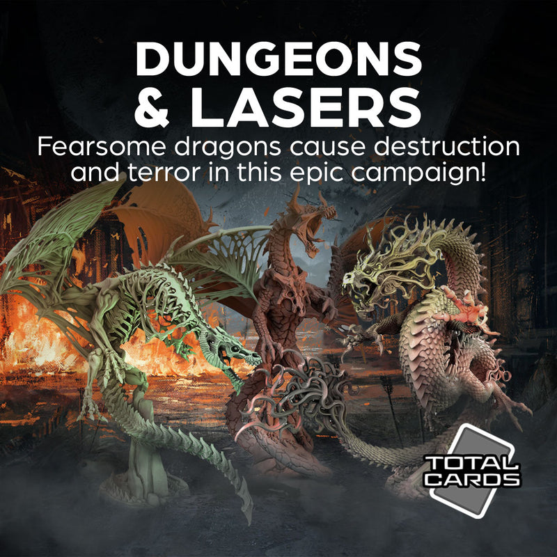 Bring epic Dragons to your table with Dungeons & Lasers!