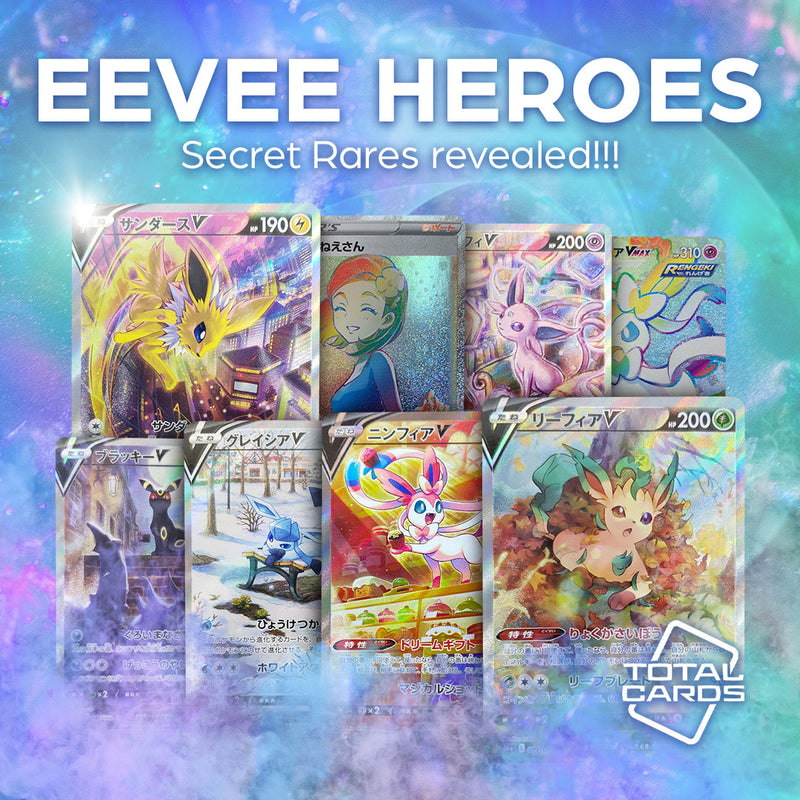 Japanese Secret Rares revealed for the upcoming Eevee Heroes!