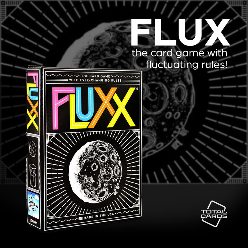 Start your game night right with the classic game of Fluxx!